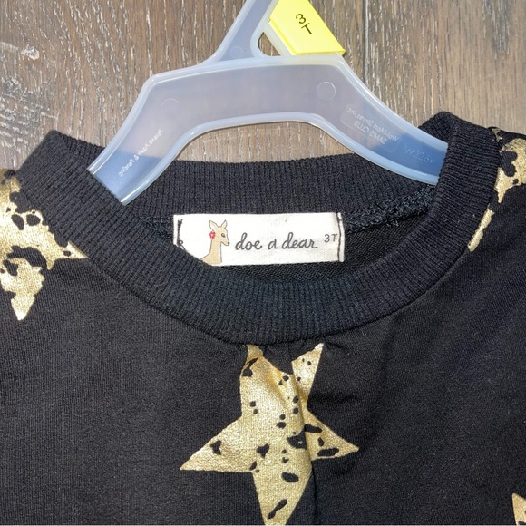 Doe a Dear Kids Dress Star Print 3T - Picture 2 of 2